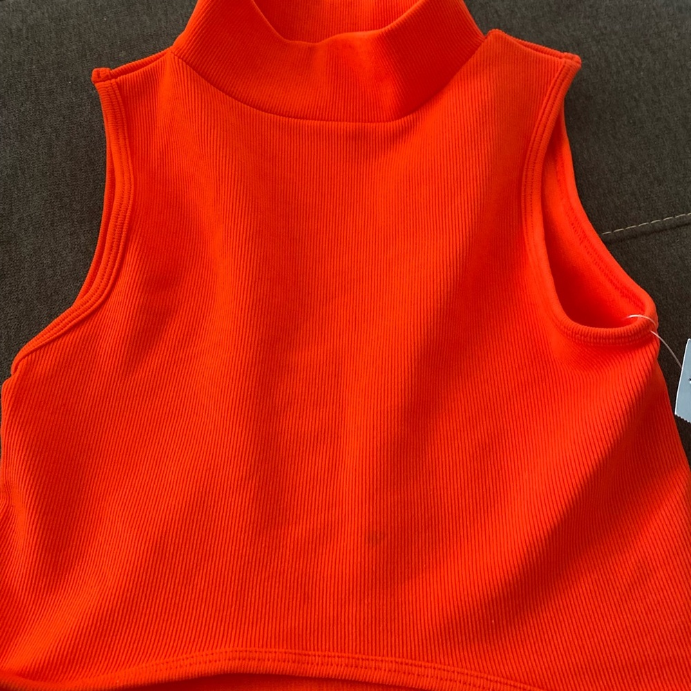 NWT Vibrant Orange Sleeveless Top